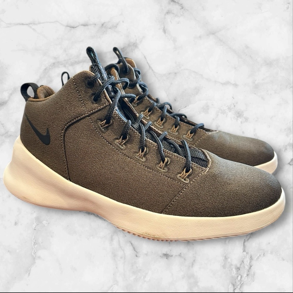 Nike Hyperfr3sh Shoes Mens 9.5 Sneakers Brown High Top Basketball 759996-200